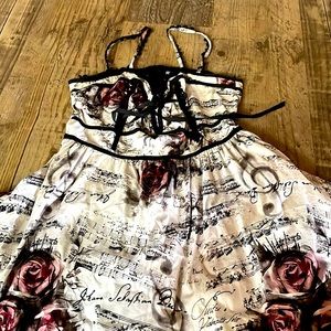 Hot topic music note floral dress